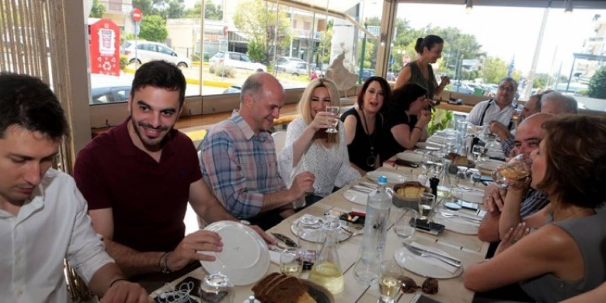 Γεννηματά: Παραμονή εκλογών σε ουζερί στην Ηλιούπολη