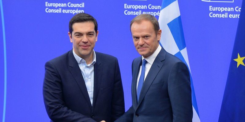 Ο Τσίπρας υποδέχεται τον Τουσκ