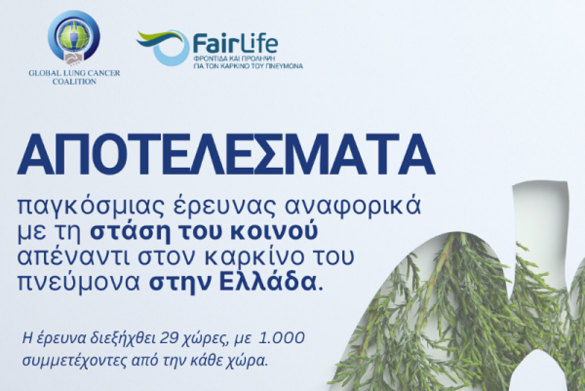 Καρκίνος του πνεύμονα: Ανησυχητικά χαμηλό το επίπεδο ενημέρωσης και ευαισθητοποίησης