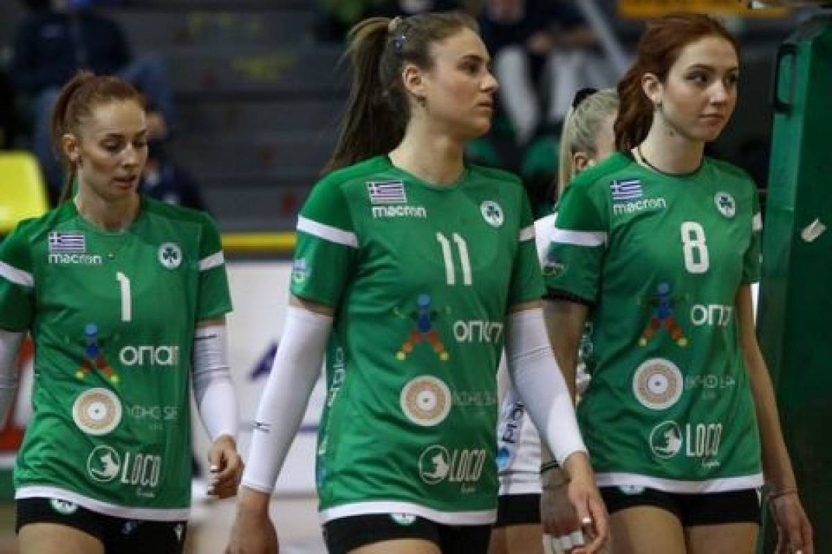 Η γυναικεία ομάδα του βόλεϊ του Παναθηναϊκού στον ΟΠΑΠ