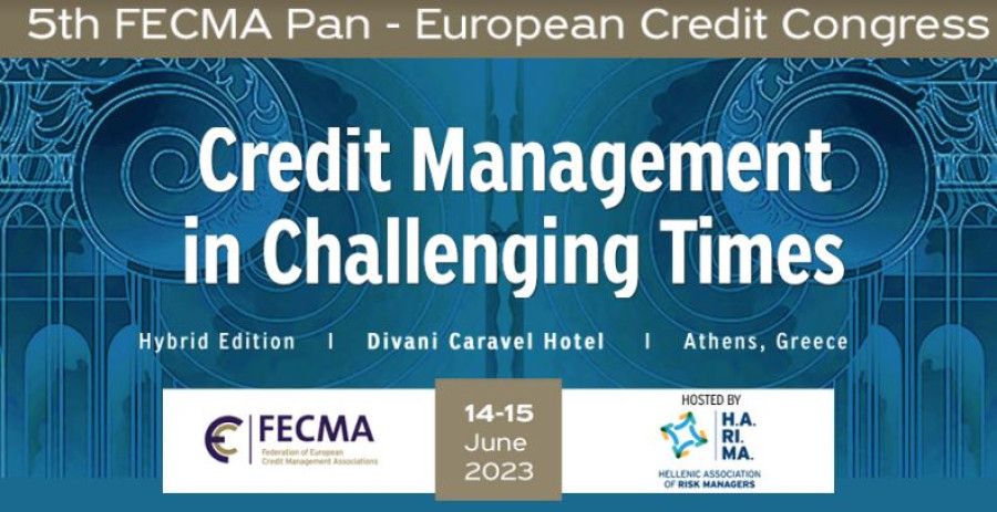 Το 5th FECMA Pan–European Credit Congress 14-15 Ιουνίου στην Αθήνα