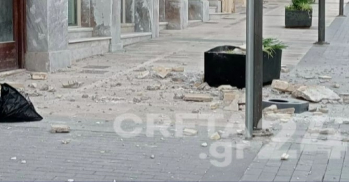 Εικόνες μετά τον σεισμό των 6,1 ρίχτερ στην Κρήτη