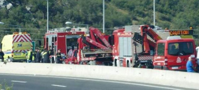 Σοκαριστικό τροχαίο με δύο νεκρούς στην ΕΟ Αθηνών- Κορίνθου (video)