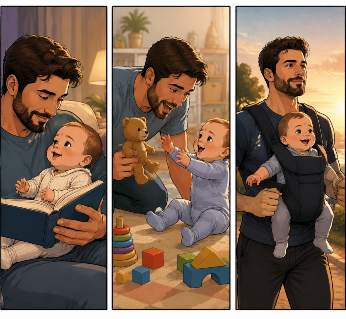 Super Dad: 5+1 βήματα για να δεθείς με το μωρό σου από την πρώτη στιγμή