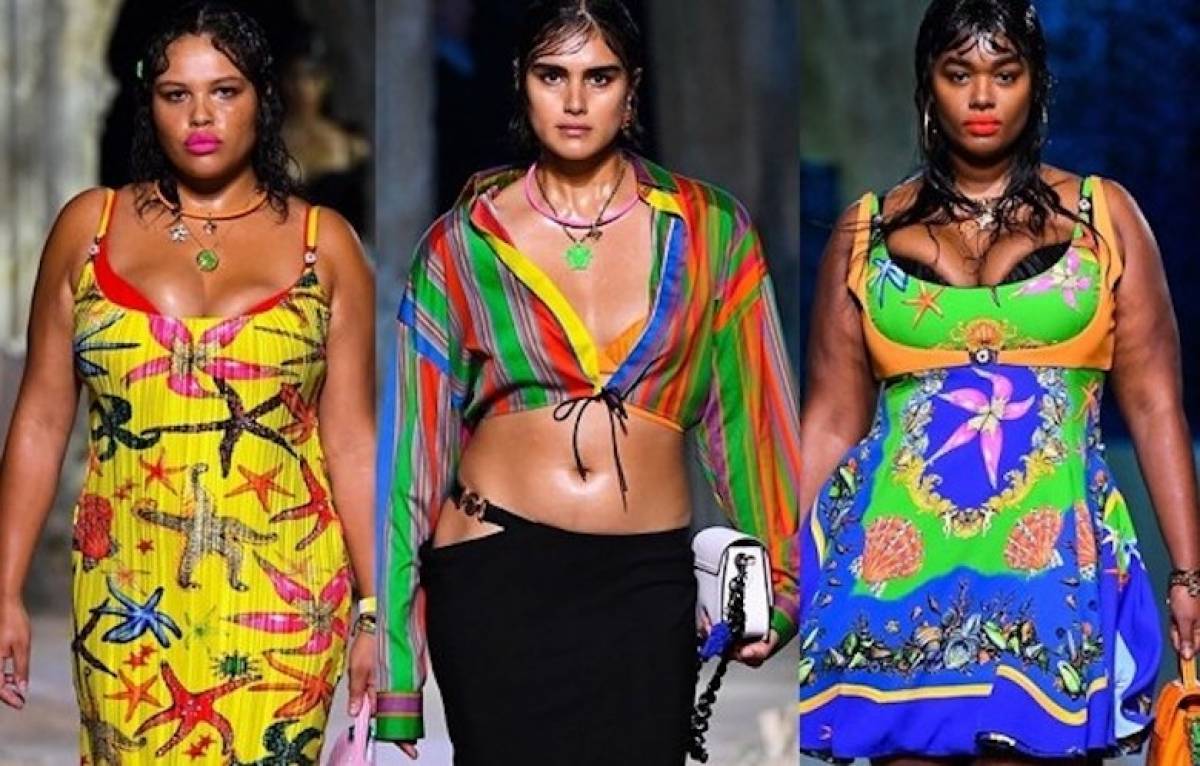 Tρία plus size μοντέλα έγραψαν ιστορία στην πασαρέλα της Versace