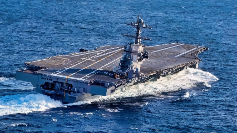 Στην Κροατία το αεροπλανοφόρο USS Gerald R. Ford μετά από πυρκαγιά για επισκευή