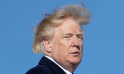 «Ύμνος» του Αμερικανού Προέδρου στο τριχωτό της κεφαλής του