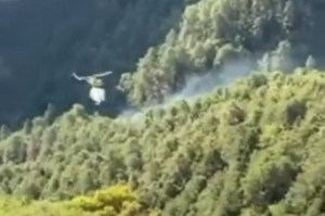 Χωρίς ενεργή φλόγα πυρκαγιά που ξέσπασε από κεραυνό στον Όλυμπο
