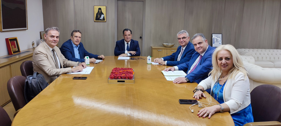 Συνάντηση προέδρου της ΕΣΕΕ με τον υπουργό Εργασίας, Άδωνι Γεωργιάδη