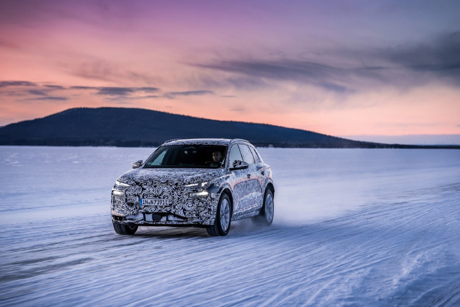 To πρωτότυπο Audi Q6 e-tron δοκιμάζει τις δυνατότητές του στον μακρινό βορρά