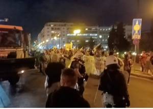 Επεισόδια στην πορεία κατά του νομοσχεδίου για την αξιολόγηση εκπαιδευτικών