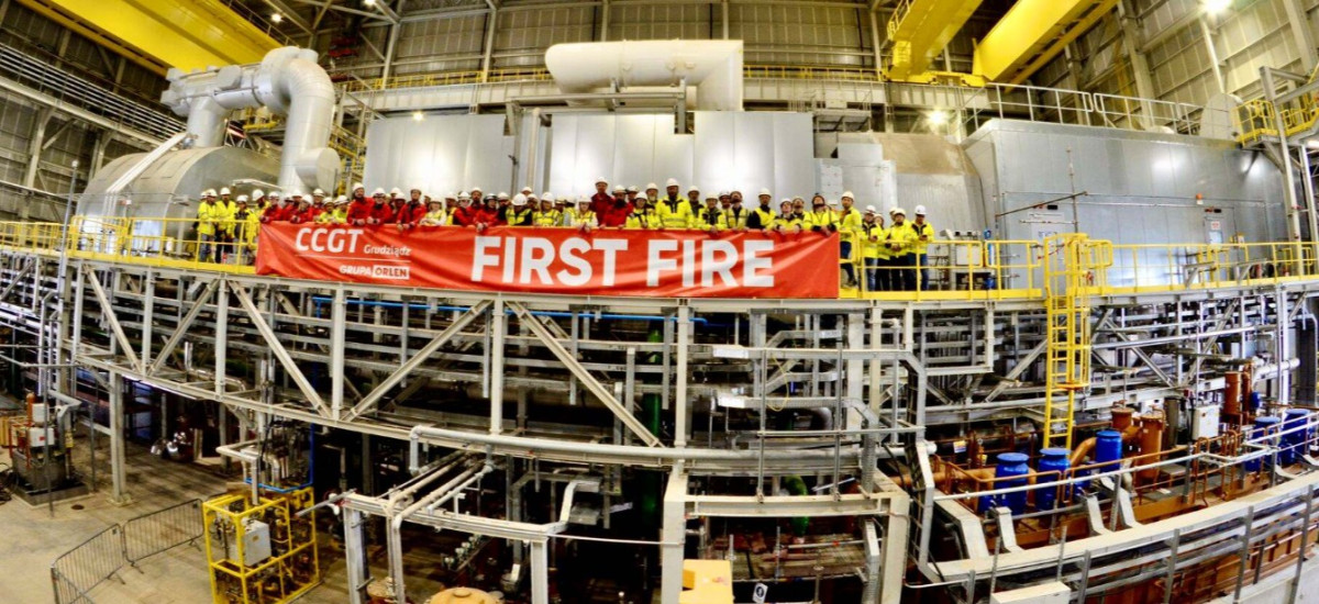 Η METLEN πραγματοποίησε το «First Fire» στο έργο CCGT Grudziądz στην Πολωνία