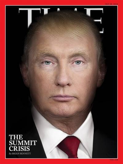 Τραμπ και Πούτιν γίνονται... ένα στο εξώφυλλο του TIME