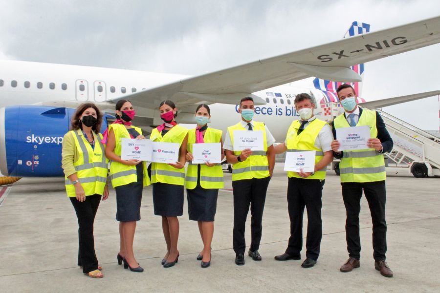 SKY express: Ξεκίνησαν οι απευθείας πτήσεις για Ρώμη