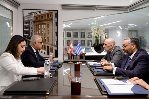 Μπρατάκος: Ελλάδα και Λίβανος μπορούν να ενισχύσουν οικονομικούς δεσμούς σε τομείς κοινού ενδιαφέροντος