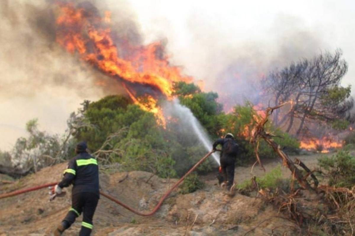 Υπό μερικό έλεγχο η πυρκαγιά στη Σάλακο Ρόδου