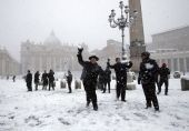 Ρώμη: Η σφοδρότερη χιονόπτωση των τελευταίων 6 ετών