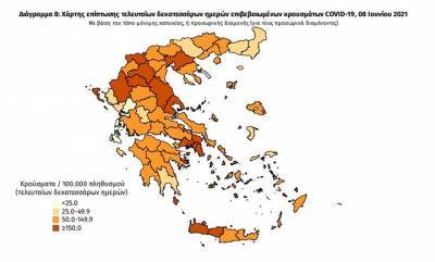 Διασπορά κρουσμάτων: 672 στην Αττική, 126 στη Θεσσαλονίκη