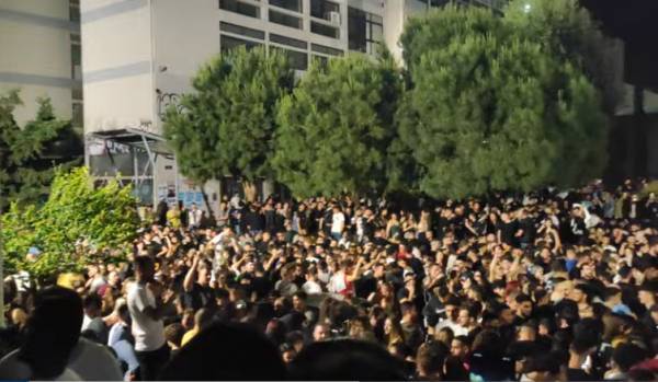 ΑΠΘ: «Κορονοπάρτι» με 3.000 άτομα (video)