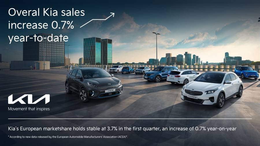 Η Kia καταγράφει ανάπτυξη στο πρώτο τρίμηνο και αύξηση των πωλήσεων ηλεκτροκίνητων οχημάτων