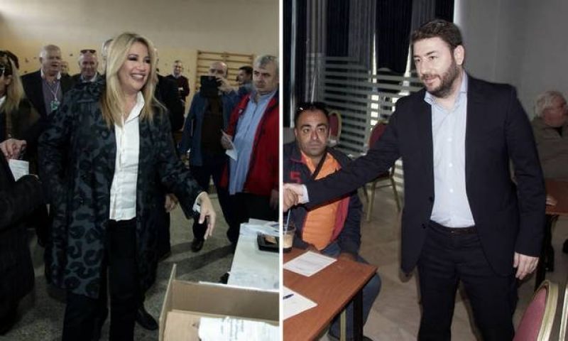 Κεντροαριστερά: Άνοιξαν οι κάλπες του β` γύρου-Γεννηματά ή Ανδρουλάκης;