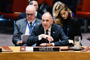 Γεραπετρίτης στον ΟΗΕ: Η λύση των δύο κρατών, ο μόνος βιώσιμος δρόμος για τη Γάζα