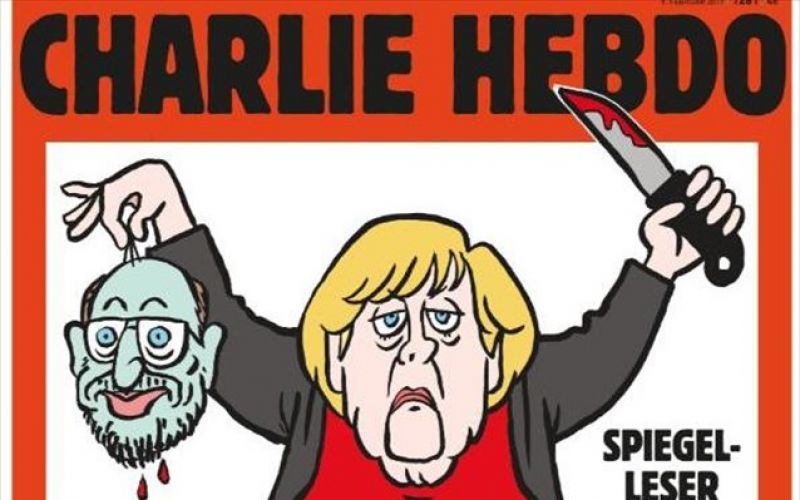 Charlie Hebdo: Όταν η Μέρκελ αποκεφάλισε τον... Σουλτς