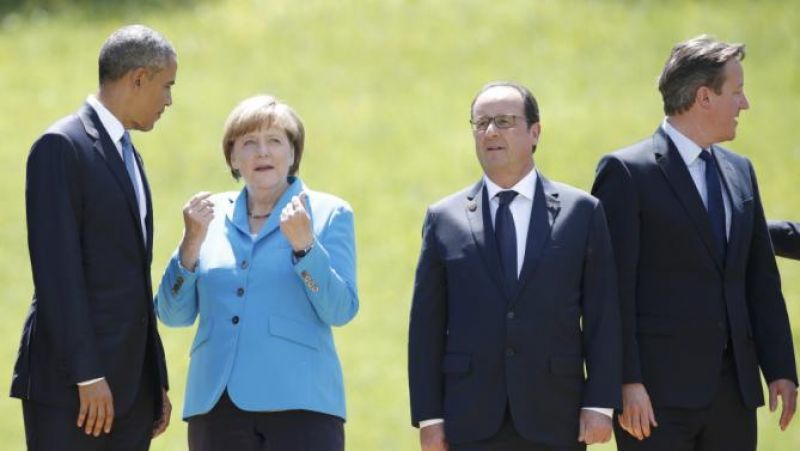 Τηλεδιάσκεψη... S.O.S. για το προσφυγικό από Ομπάμα-Μέρκελ-Κάμερον-Ολάντ