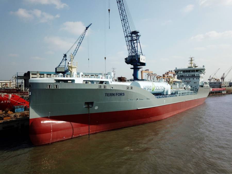 Η Terntank παραλαμβάνει το δεύτερο υβριδικό δεξαμενόπλοιο χωρίς ορυκτά καύσιμα