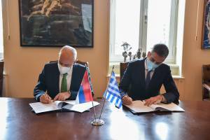 Μπακογιάννης: Σήμερα οι σχέσεις Αθήνας– Βελιγραδίου γίνονται ακόμη πιο ισχυρές