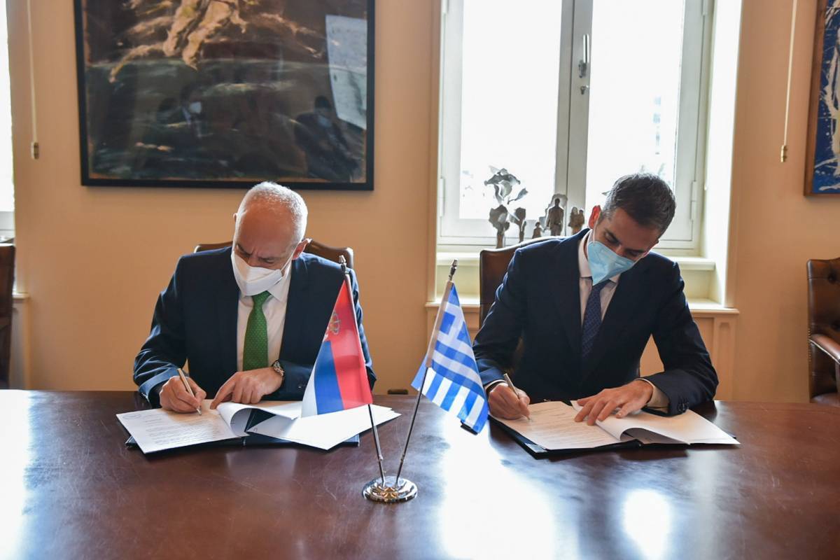 Μπακογιάννης: Σήμερα οι σχέσεις Αθήνας– Βελιγραδίου γίνονται ακόμη πιο ισχυρές