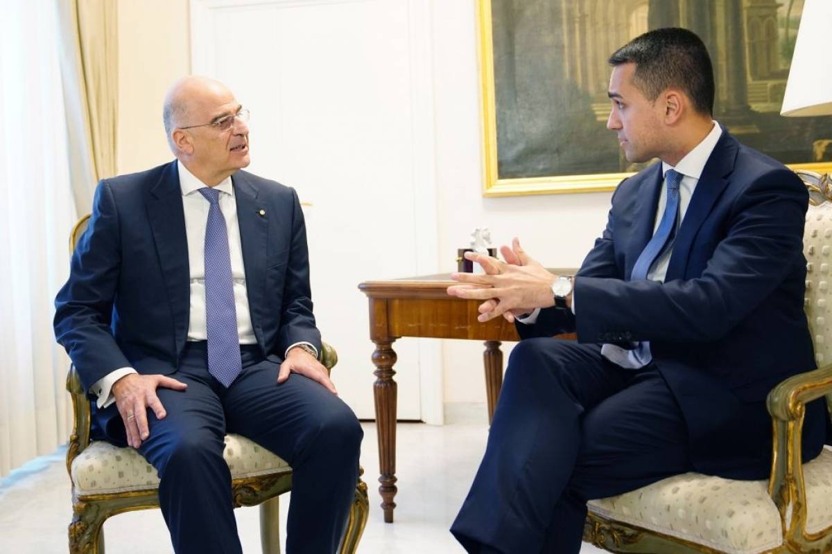 Λιβύη και ελληνοϊταλικές σχέσεις κυριάρχησαν στη συνάντηση Δένδια- Ντι Μάιο