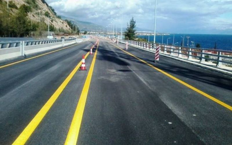 Ολιγόωρες κυκλοφοριακές ρυθμίσεις στη νέα εθνική οδό Κορίνθου-Πατρών