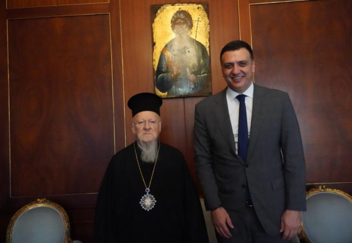 Συνάντηση Κικίλια με τον Οικουμενικό Πατριάρχη Βαρθολομαίο