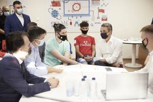 Στο εργαστήριο πολυμέσων Xanthi TechLab ο Μητσοτάκης-Τι δήλωσε