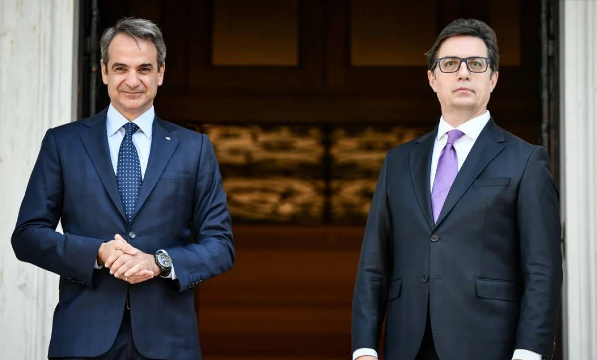 Μητσοτάκης σε Πενταρόφσκι: Εφαρμόστε πλήρως τη Συμφωνία των Πρεσπών