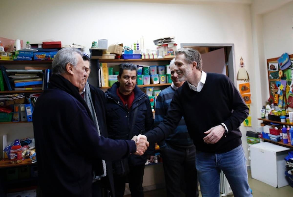 Επίσκεψη Γερουλάνου στο Κέντρο Εκπαίδευσης και Αποκατάστασης Τυφλών