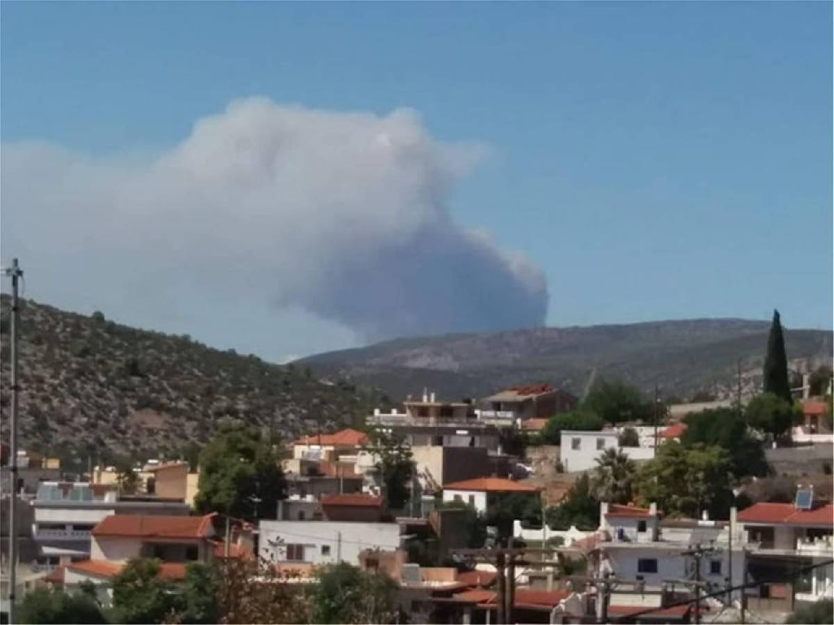Μεγάλη πυρκαγιά στην Εύβοια