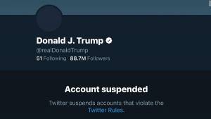 Το Twitter επέβαλε μόνιμο «μπλοκ» στον λογαριασμό του Τραμπ