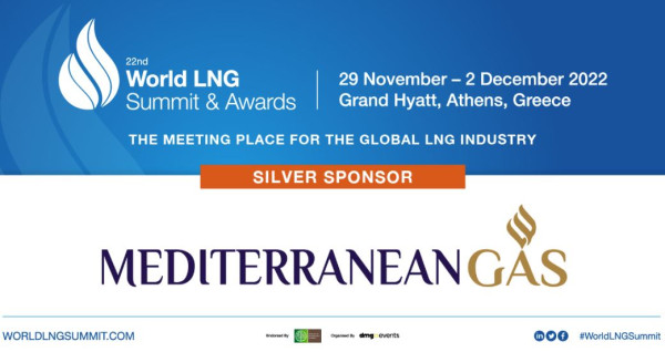 Mediterranean Gas : Αργυρός χορηγός του 22ου World LNG Summit&amp; Awards