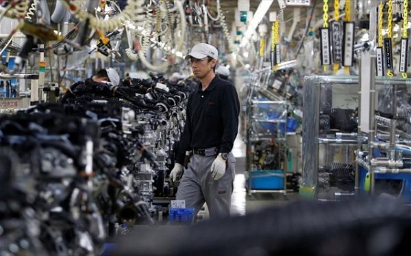 Πτώση 0,8% στη βιομηχανική παραγωγή της Ιαπωνίας