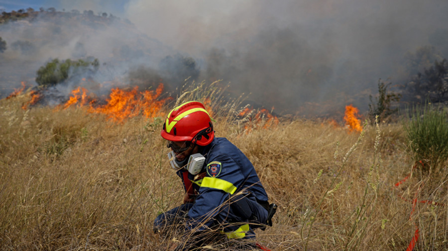 Ζάκυνθος: Πυρκαγιά στις Ορθονιές- Καίει σε δύσβατο σημείο