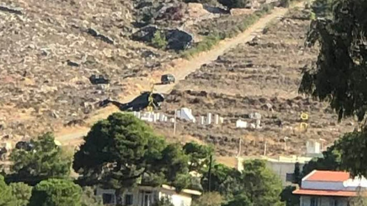 Βαριά προσγείωση στρατιωτικού ελικοπτέρου στην Κάλυμνο – Σώοι οι επιβαίνοντες