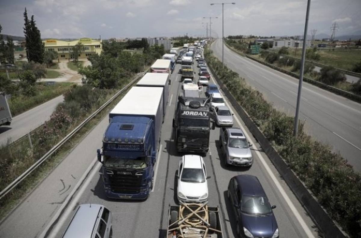Μποτιλιάρισμα 5 χλμ στο ρεύμα από Λαμία προς Αθήνα