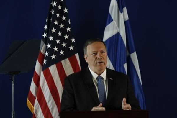 Ενέργεια και ασφάλεια στο επίκεντρο της επίσκεψης Πομπέο στην Ελλάδα