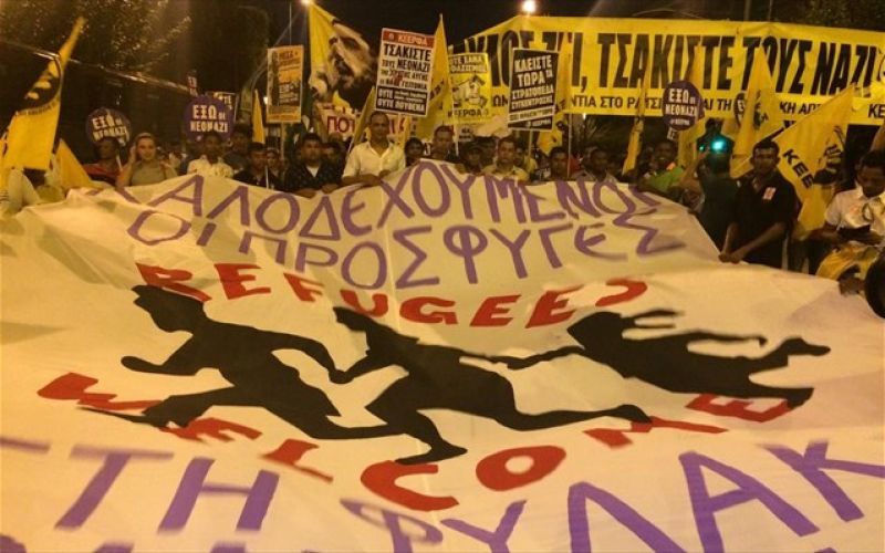 Σε εξέλιξη η αντιφασιστική πορεία στη μνήμη του Φύσσα