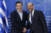 Τσίπρας-Σούλτς: Συνεντεύξεις δεν δίδωμεν, δηλώσεις δεν κάμνωμεν