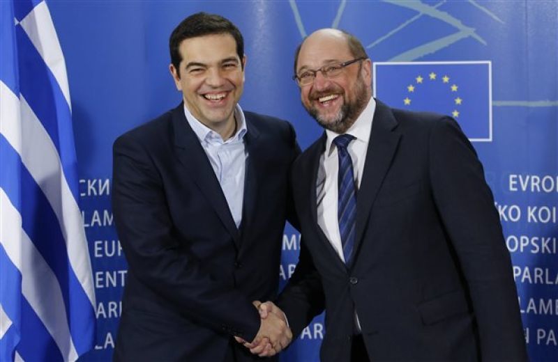 Τσίπρας-Σούλτς: Συνεντεύξεις δεν δίδωμεν, δηλώσεις δεν κάμνωμεν