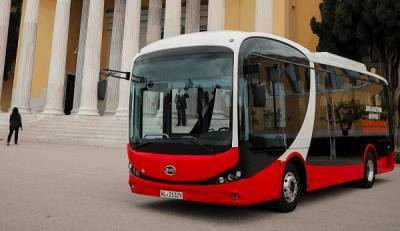 Στην Αθήνα για δοκιμές ηλεκτροκίνητο λεωφορείο της κινεζικής BYD