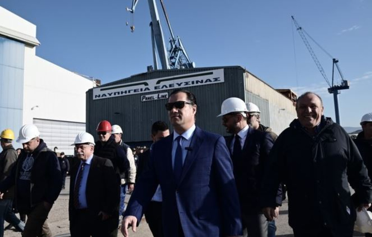Γεωργιάδης: Εγκρίθηκαν 125 εκατ. δολάρια για τα Ναυπηγεία Ελευσίνας
